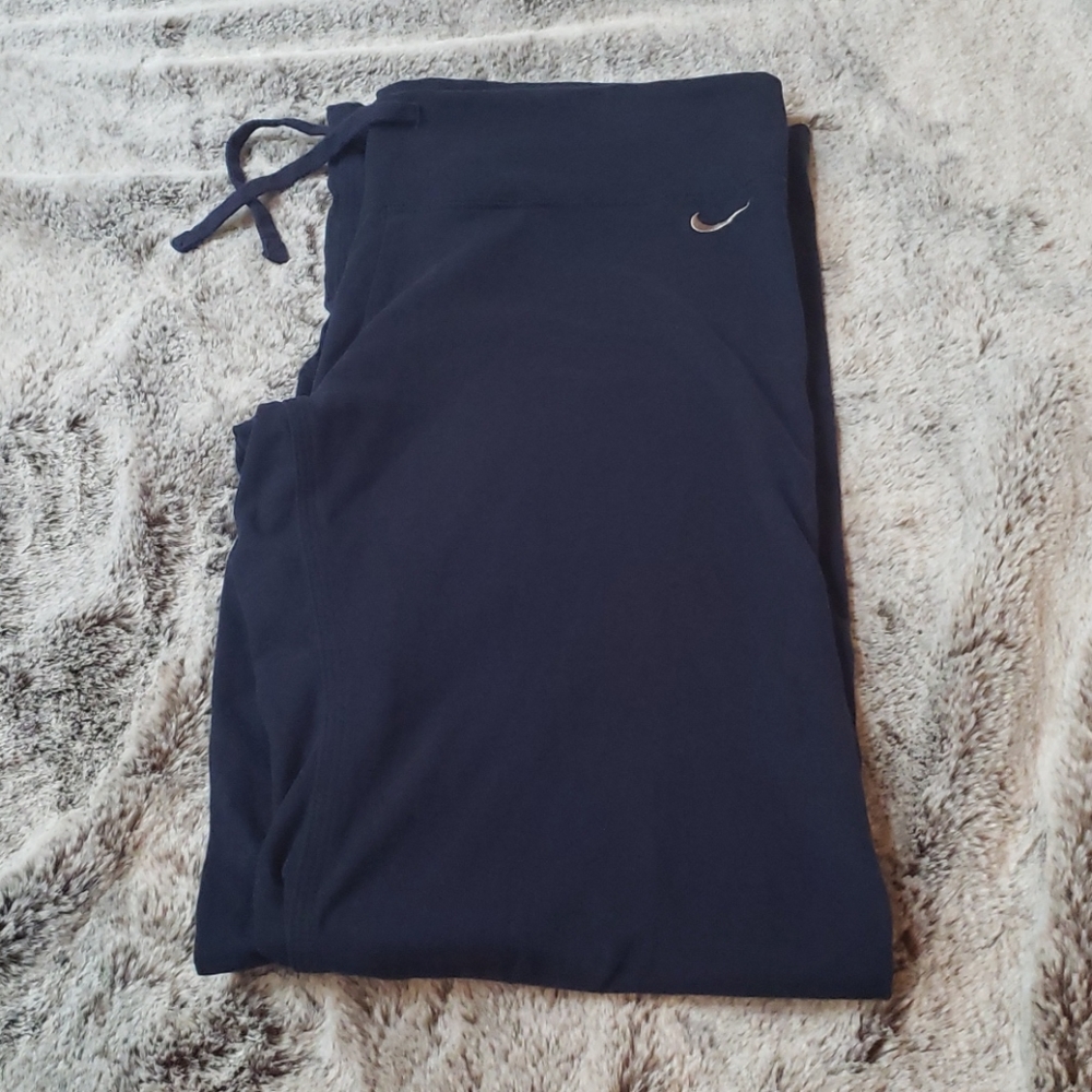 Nike Cotton Navy Blue Pants